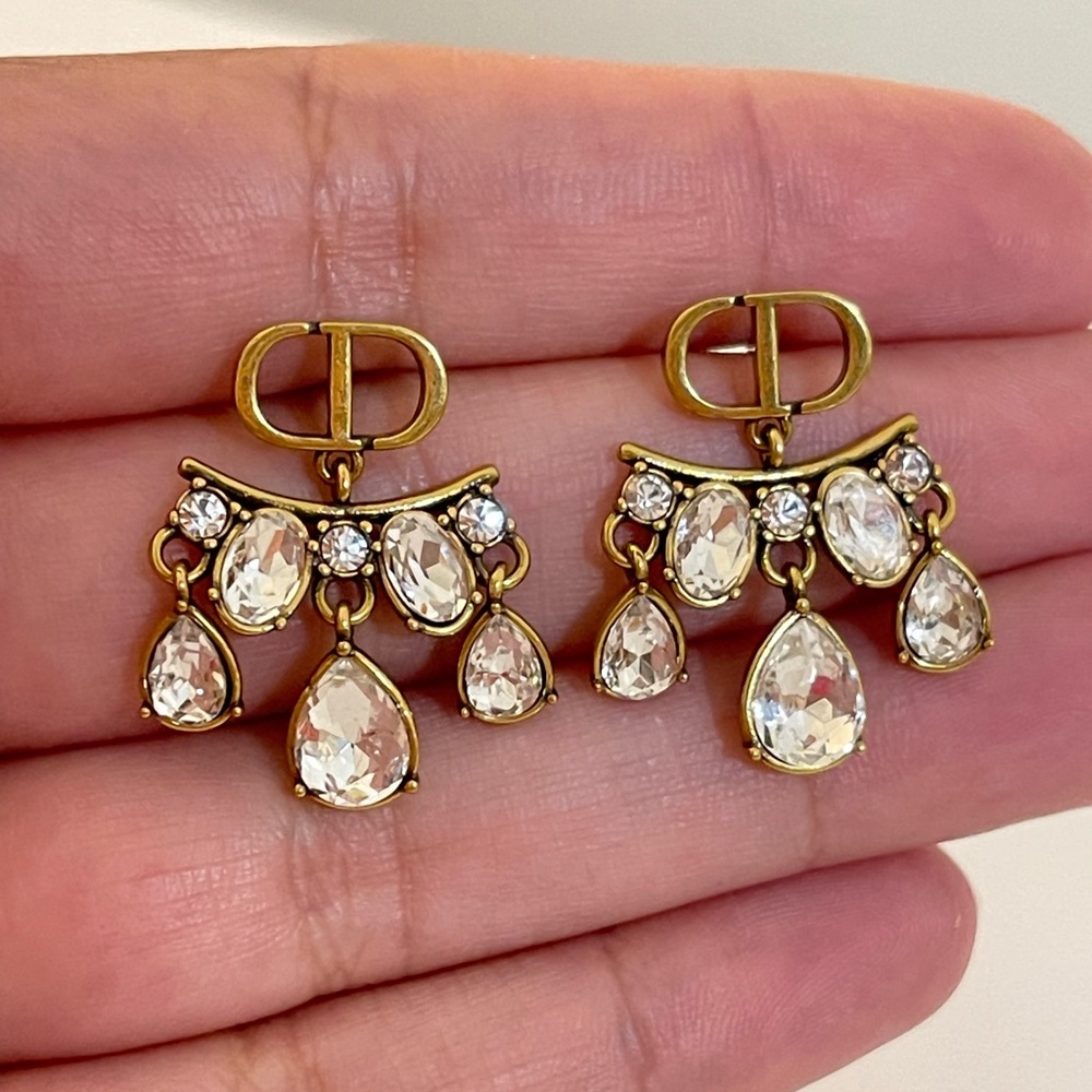Christian Dior Crystal Earrings